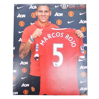 Lot 244 - Signed Marcos Rojo 8x10 colour photograph, Manchester United