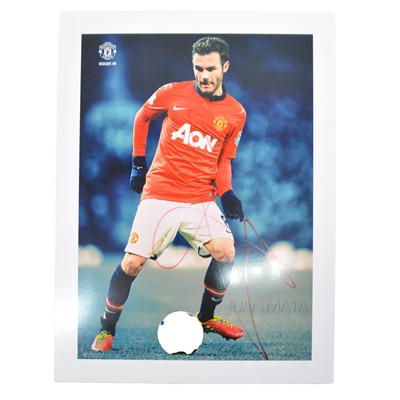 Lot 236 - Signed Juan Mata 5x7 colour photograph, Manchester United