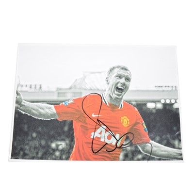 Lot 238 - Signed Paul Scholes A4 photograph, Manchester United