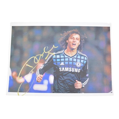 Lot 153 - Signed David Luis A4 colour photograph, Chelsea