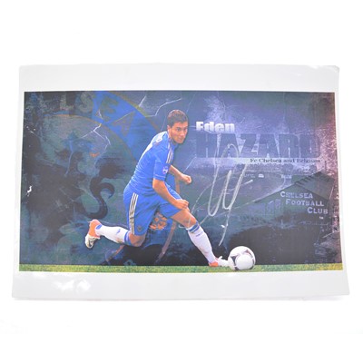 Lot 144 - Signed Eden Hazard 8x10 colour photograph, Chelsea