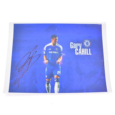 Lot 146 - Signed Gary Cahill A4 colour photograph, Chelsea