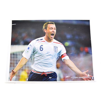 Lot 426 - Signed John Terry A4 colour photograph, England, signature on back