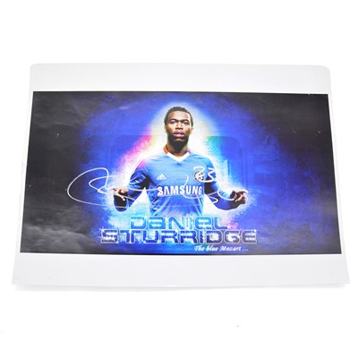 Lot 147 - Signed Daniel Sturridge A4 colour photograph, Chelsea