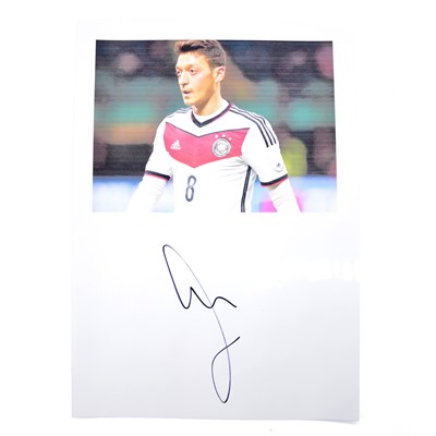 Lot 451 - Signed Mesut Ozil A4 colour photograph, Germany