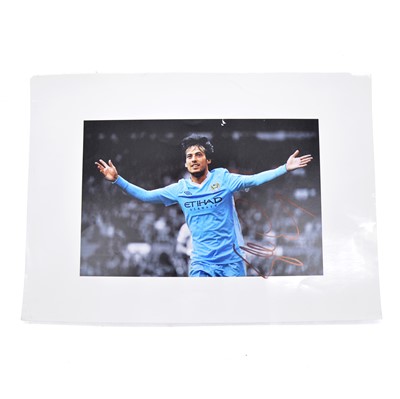 Lot 224 - Signed David Silva 5.5x8 colour photograph, Manchester City