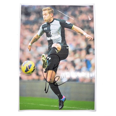 Lot 328 - Signed Lewis Holtby A4 colour photograph, Tottenham Hotspur