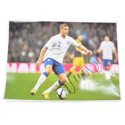 Lot 438 - Signed Kyle Walker A4 colour photograph, England