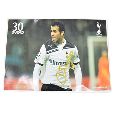 Lot 347 - Signed Sandro A4 colour photograph, Tottenham