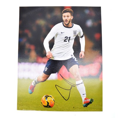 Lot 407 - Signed Adam Lallana A4 colour photograph, England