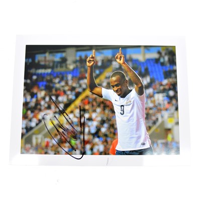 Lot 399 - Signed Saido Berahino 5x7 colour photograph, England U21