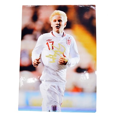 Lot 393 - Signed Will Hughes A4 colour photograph, England U21