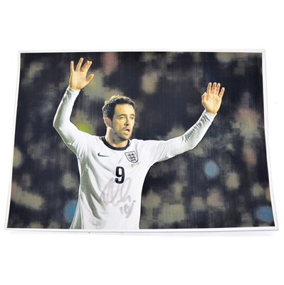 Lot 419 - Signed Danny Ings A4 colour photograph, England