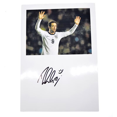 Lot 435 - Signed Danny Ings A4 colour photograph, England