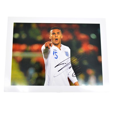 Lot 376 - Signed Ezikiel Fryers A4 colour photograph, England U21