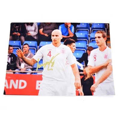 Lot 413 - Signed Jonjo Shelvey A4 colour photograph, England