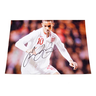 Lot 378 - Signed Tom Ince A4 colour photograph, England U21