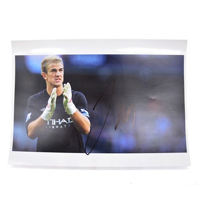 Lot 226 - Signed Joe Hart A4 colour photograph, Manchester City