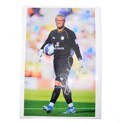 Lot 205 - Signed Kasper Schmeichel A4 colour photograph, Leicester City