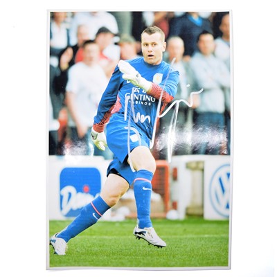 Lot 126 - Signed Shay Given A4 colour photograph, Aston Villa