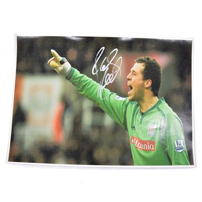 Lot 309 - Signed Thomas Sorensen A4 colour photograph, Stoke City