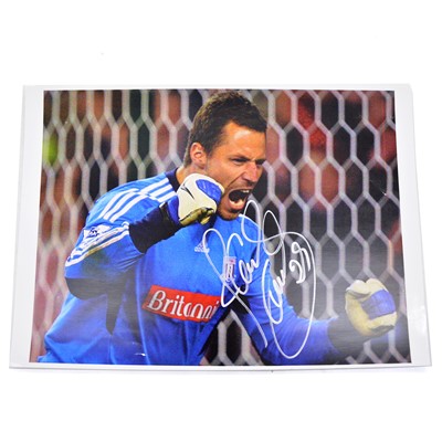 Lot 305 - Signed Thomas Sorensen A4 colour photograph, Stoke City