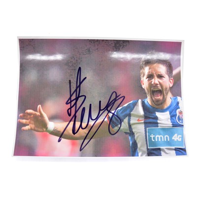 Lot 366 - Signed Joao Moutinho A4 colour photograph, Porto