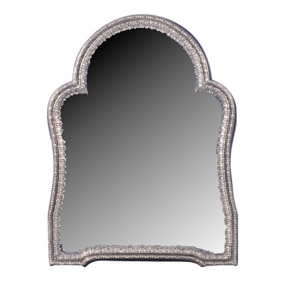 Lot 1181 - A large Britannia silver framed strut mirror in the Victorian style, Birmingham 1998.