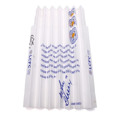 Lot 219 - Three Leicester City clappers, one signed by Jamie Vardy