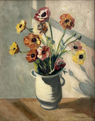 Lot 222 - Elizabeth Campbell Fisher Clay, Still life of Anemones