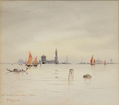 Lot 178 - M Hughes, Off Piazza San Marco, Venice