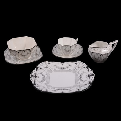 Lot 16 - Shelley bone china Queen Anne pattern part teaset.