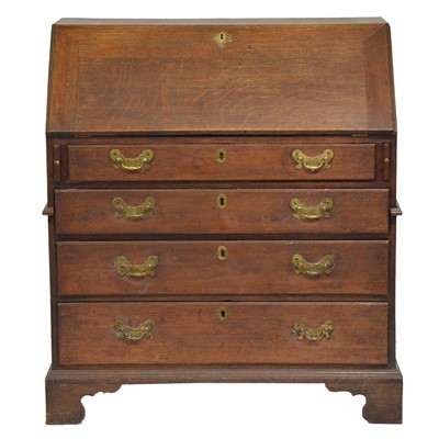 Lot 289 - Georgian oak bureau