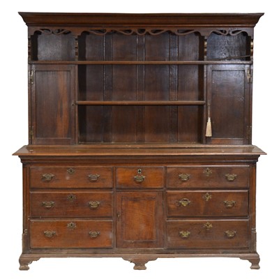 Lot 319 - Oak dresser, late 18th/ early 19th century