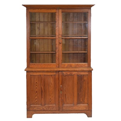 Lot 244 - Victorian pitch-pine cabinet