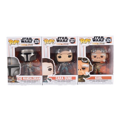 Lot 7 - Funko Pop! 3 The Mandalorian figures