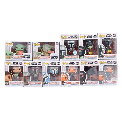 Lot 9 - Funko Pop! 11 The Mandalorian figures