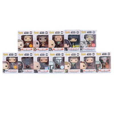 Lot 17 - Funko Pop! 12 The Mandalorian figures