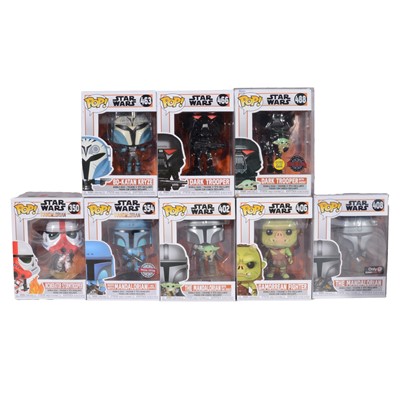 Lot 25 - Funko Pop! 8 The Mandalorian figures