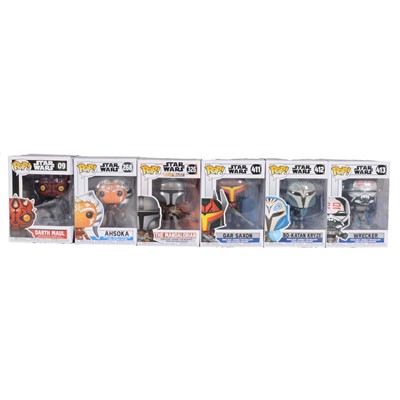 Lot 26 - Funko Pop! 6 The Mandalorian figures