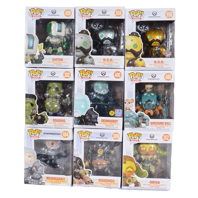 Lot 38 - Funko Pop! 9 Overwatch figures