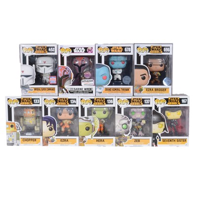 Lot 59 - Funko Pop! 9 Star Wars Rebels figures