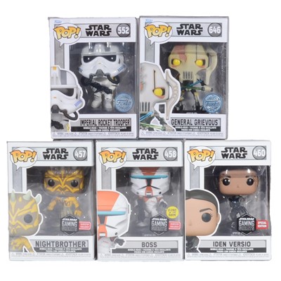 Lot 60 - Funko Pop! 5 Star Wars Gaming Greats figures