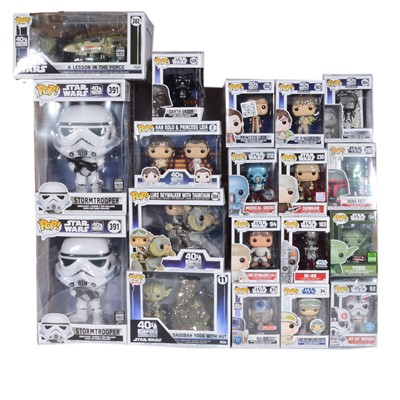 Lot 73 - Funko Pop! 18 & a 2 pack Star Wars The Empire Strikes Back figures