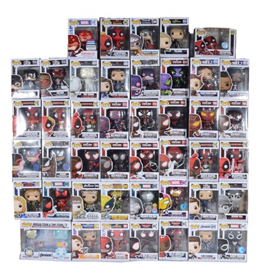 Lot 75 - Funko Pop! 43 Assorted Marvel figures and a 2 Pack