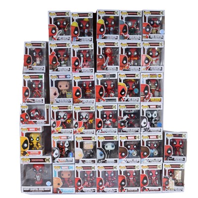 Lot 77 - Funko Pop! 37 Assorted Deadpool figures