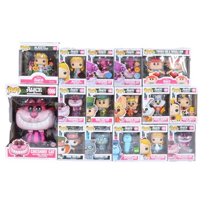 Lot 96 - Funko Pop! 17 Alice in Wonderland figures