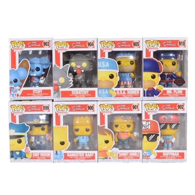 Lot 114 - Funko Pop! 8 The Simpsons figures