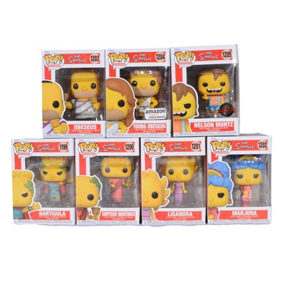 Lot 115 - Funko Pop! 7 The Simpsons figures