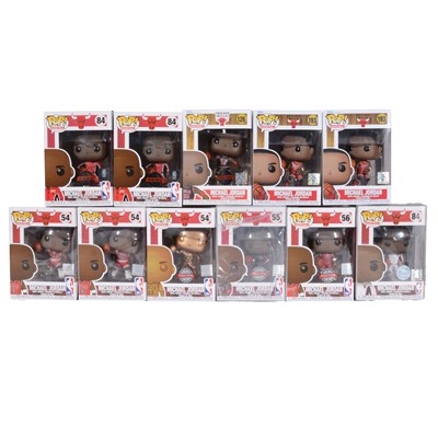 Lot 121 - Funko Pop! 11 Chicago Bulls figures